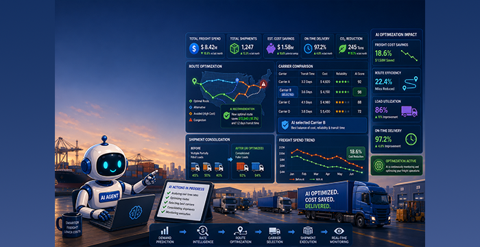 Agentic AI for Freight Cost Optimization: Minimizing Transportation Spend Before Costs Escalate