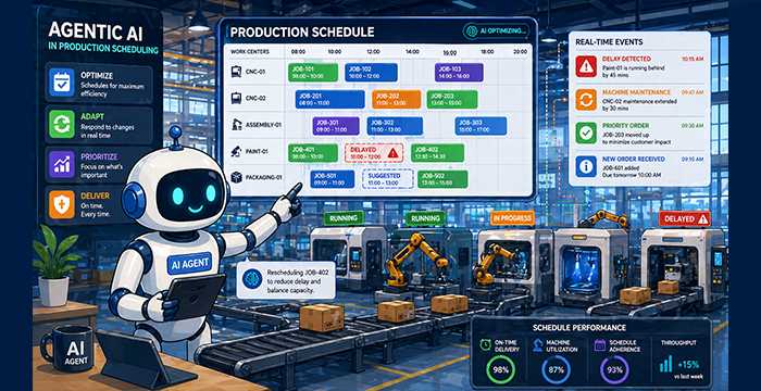 Agentic AI for Production Scheduling: Smarter Manufacturing Through Autonomous Scheduling